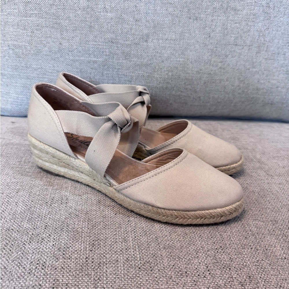 Life Stride Velocity Kascade Cream Espadrilles Wedge with Bow Detail sz 10 - Picture 15 of 15